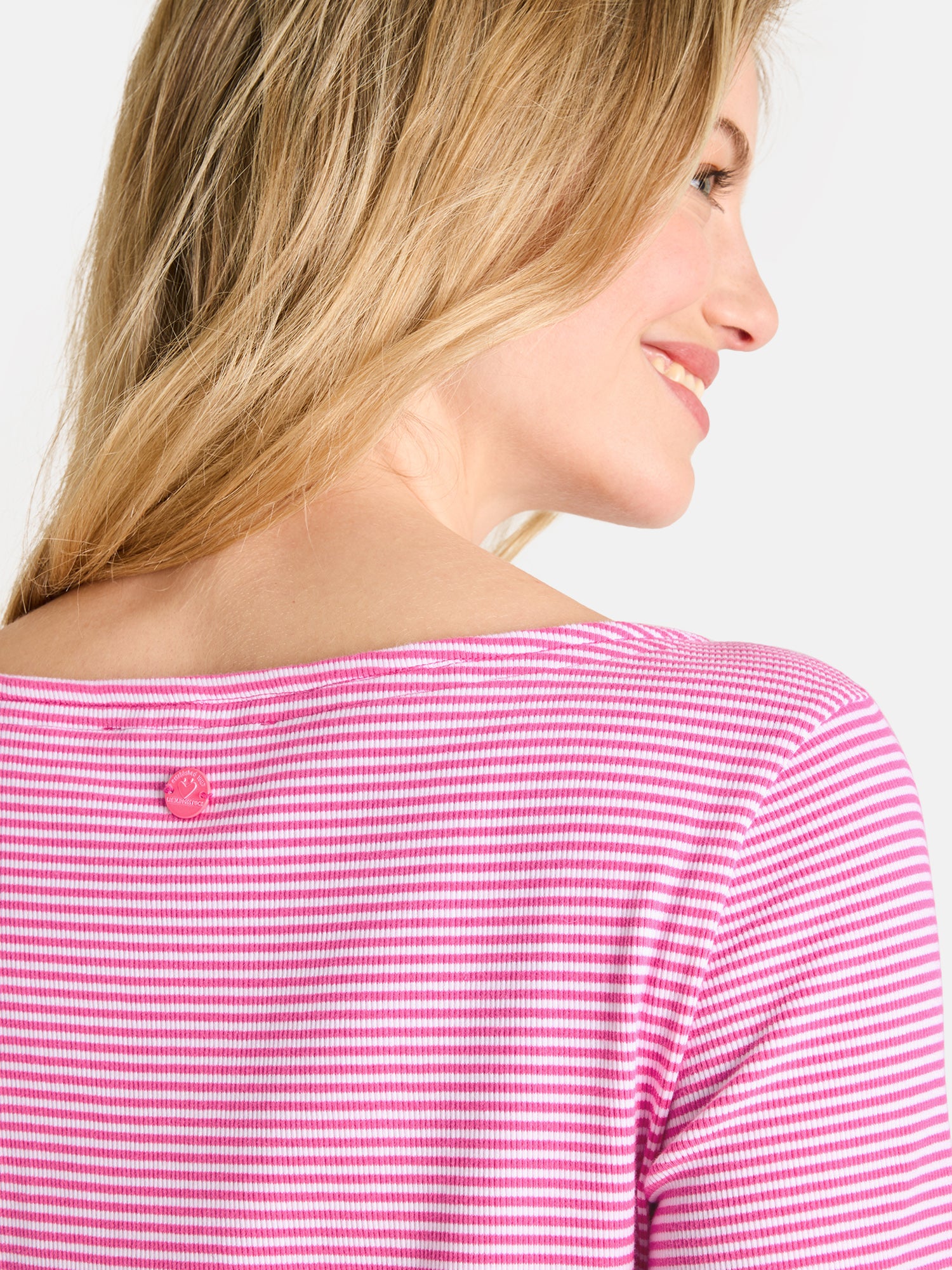 Lieblingsstück MarleL Langarmshirt pink Streifen