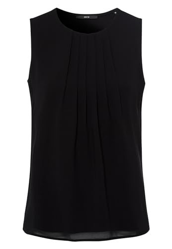 zero Blusentop mit Falten Damen 34 Black Beauty
