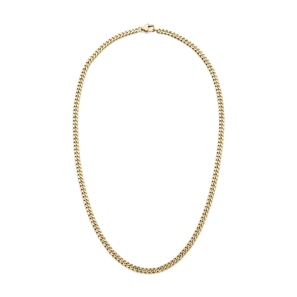 s.Oliver Basic Herren Halskette Gold Edelstahl
