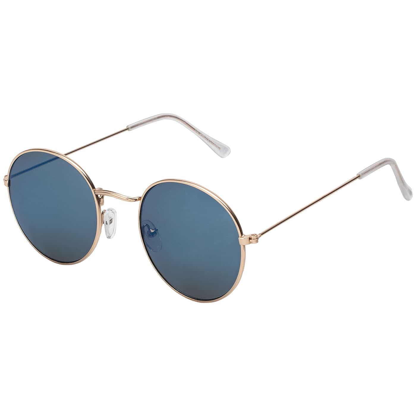 BEZLIT Retro Runde Sonnenbrille Schwarz-Gold UV400