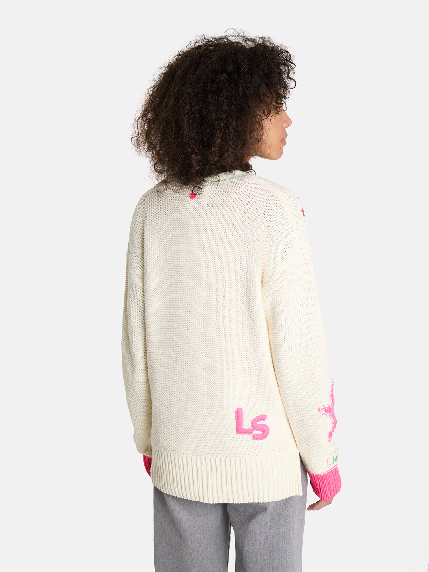 Lieblingsstück ArunaL Strickjacke offwhite Stickerei