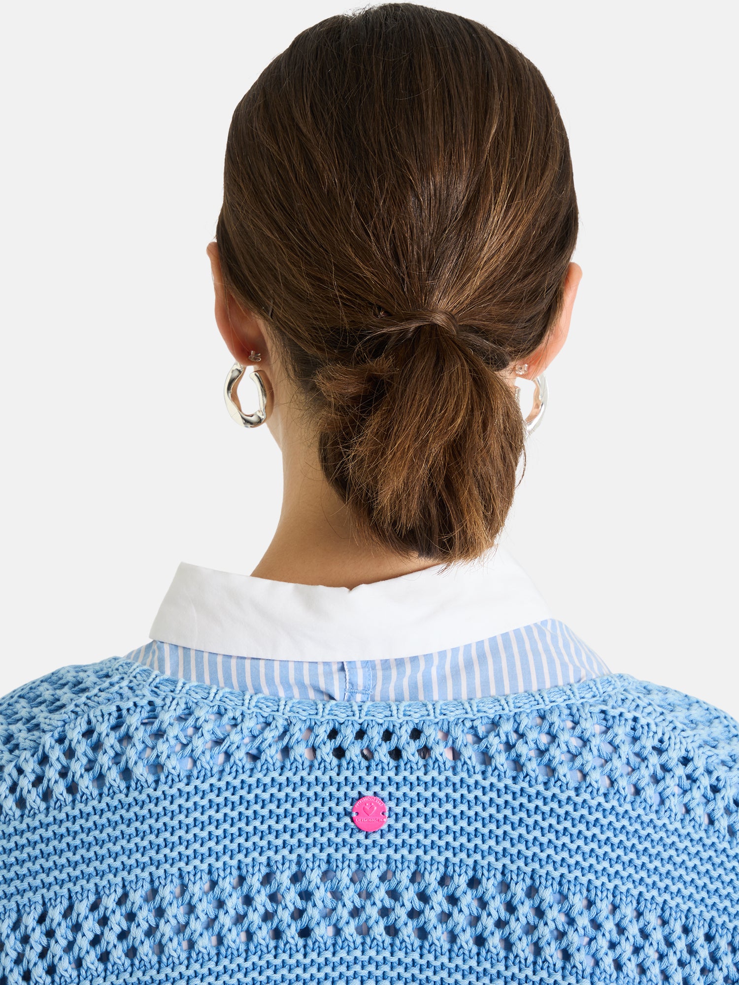 Lieblingsstück TienL Strickjacke skyblue Lochmuster