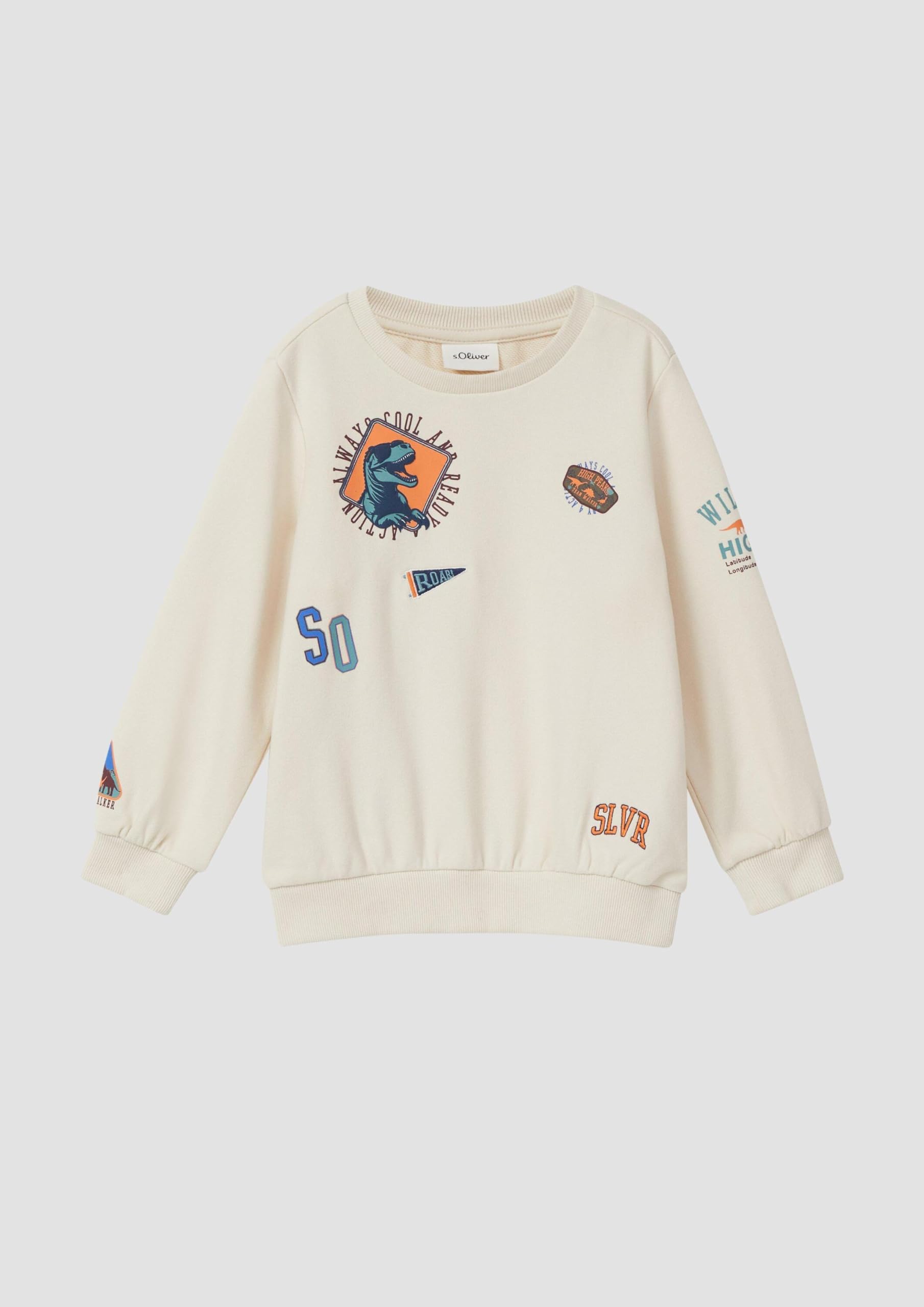 s.Oliver RED LABEL Sweatshirt 3D-Print Stickerei