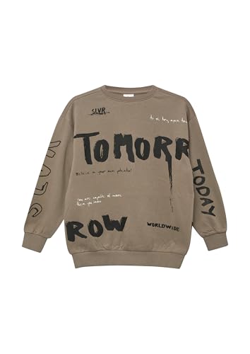 s.Oliver Red Label Sweatshirt All-Over-Print beige 146-152