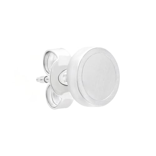 s.Oliver Herren Ohrstecker Edelstahl Silber Matt