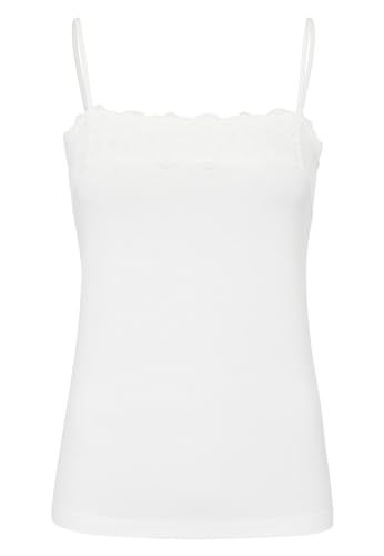 zero Top Tessa mit Spitzenkante Top Offwhite 34