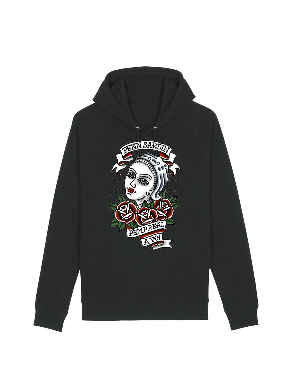 dna merch Penn Sardin Sardine Workers Kapuzenpullover Schwarz