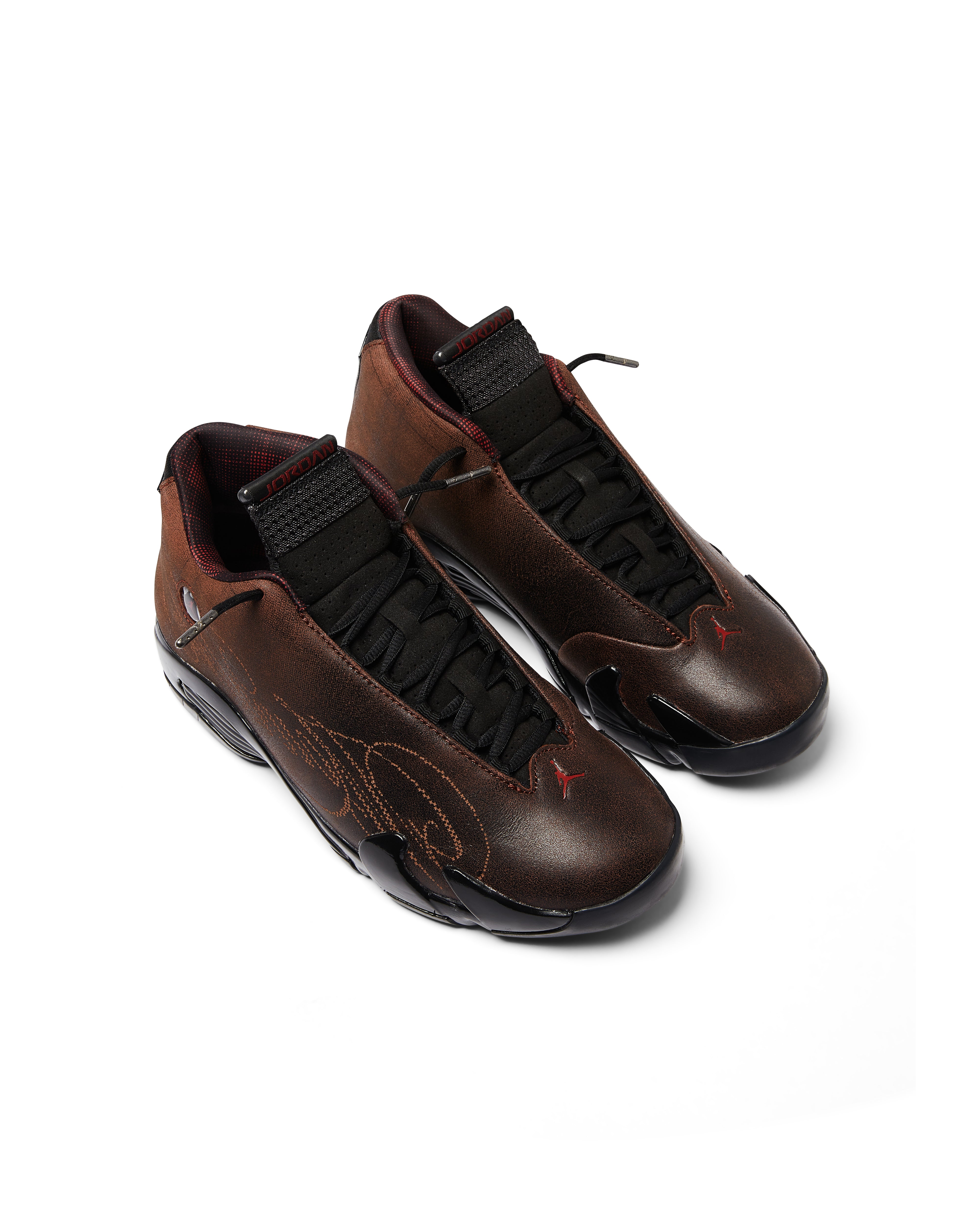 Jordan 14 Retro SP Sneaker Schwarz Burnt Red IQ5708