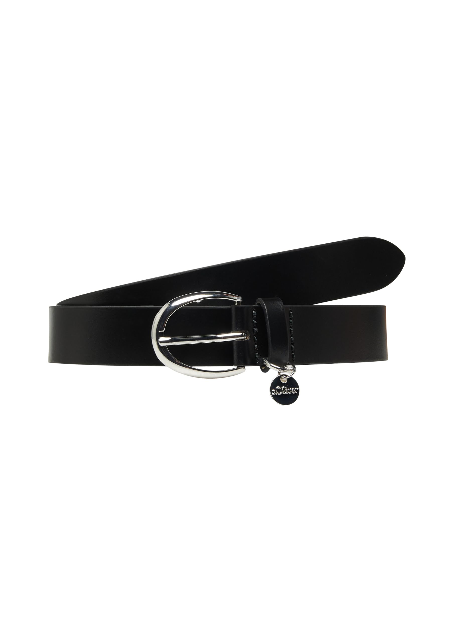 s.Oliver RED LABEL Taillengürtel Leder Gr.105 schwarz Logo
