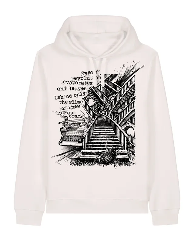 dna merch Die Verwandlung Kafka Kapuzenpullover weiß