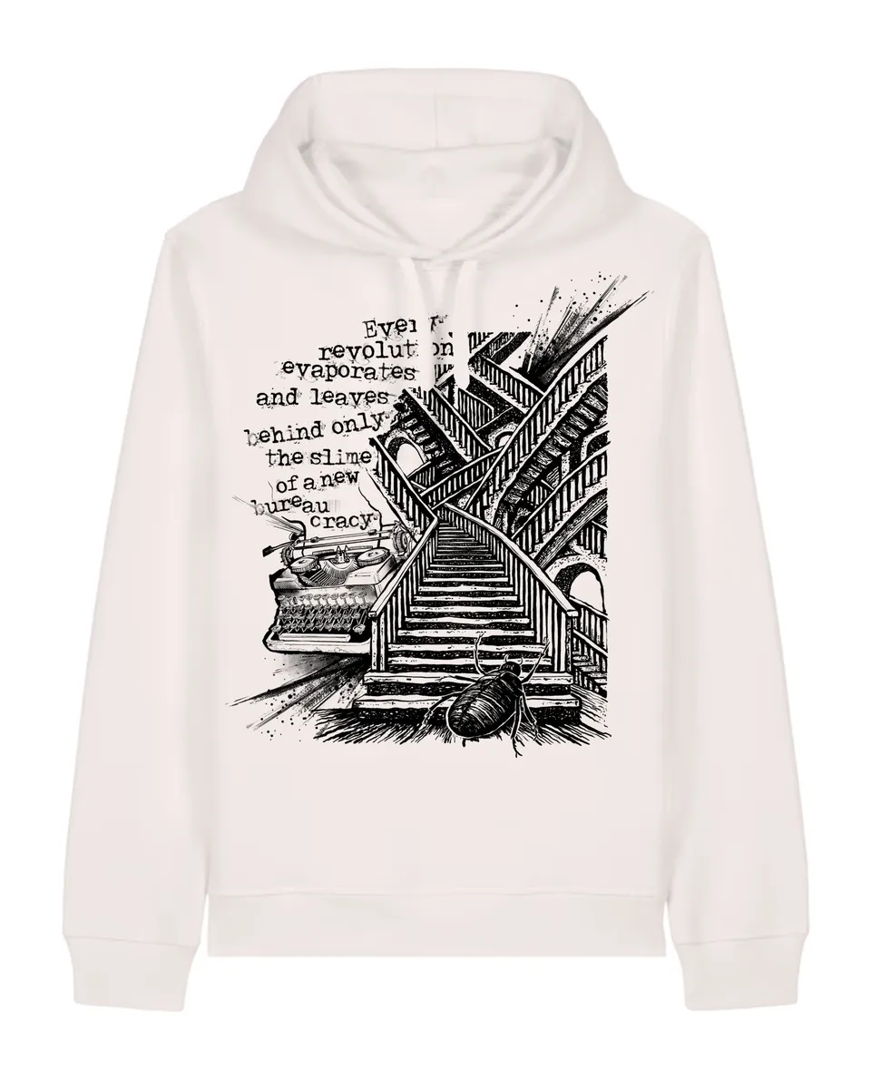 dna merch Die Verwandlung Kafka Kapuzenpullover weiß
