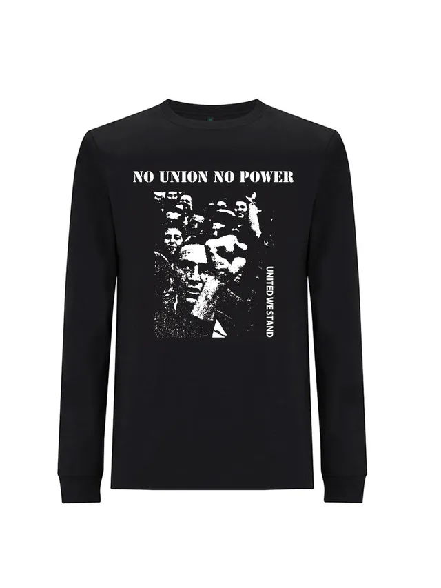 dna merch Keine Einheit Keine Macht Langarmshirt schwarz Bio