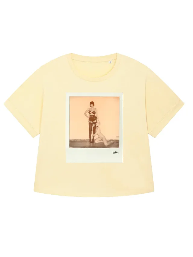 Ale Pace AP01 Self-portrait Miss Kuragi T-Shirt Damen Weiß Oversized