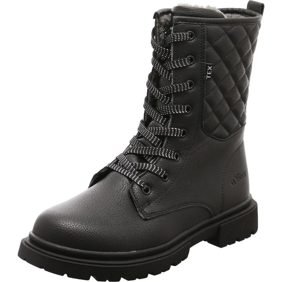 s.Oliver Winterstiefel Mädchen Synthetik schwarz