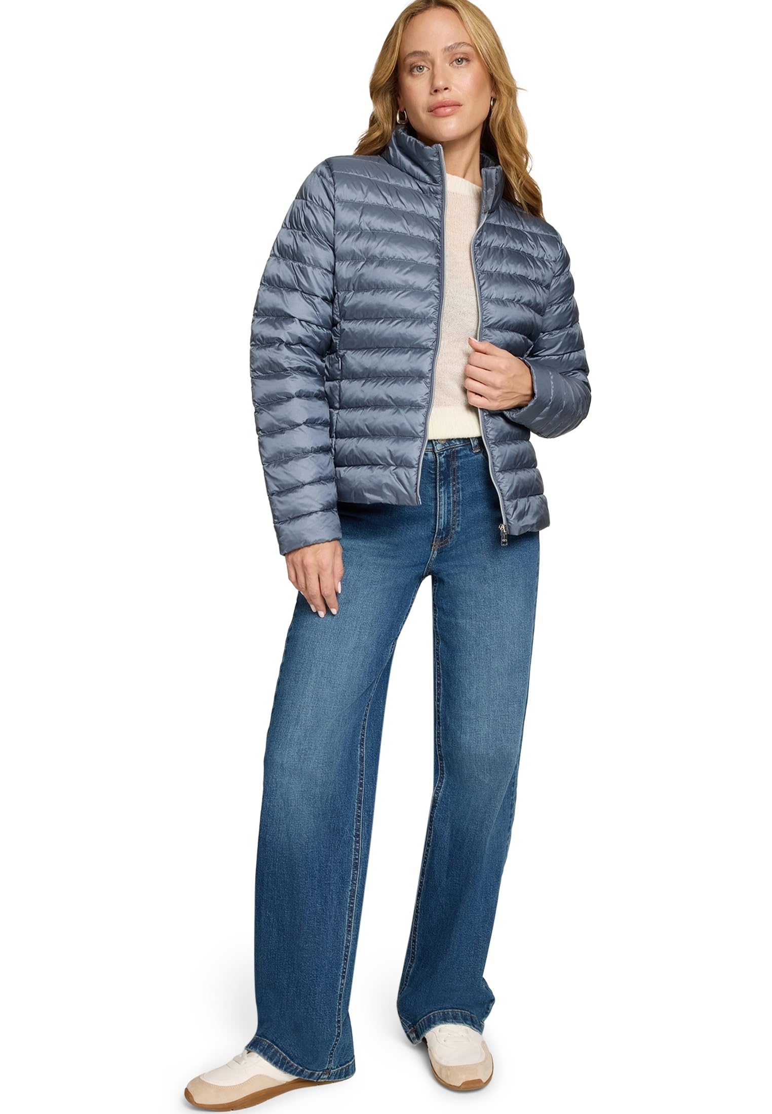 zero Steppjacke mit Stehkragen Damen Flint Stone Gr. 40 leicht