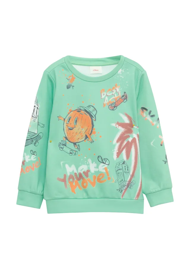 s.Oliver Sweatshirt All-Over-Print Kinder Gr.128-134