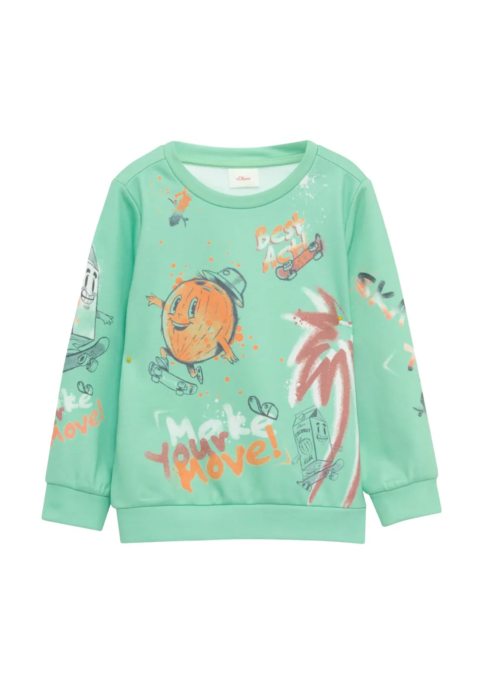 s.Oliver Sweatshirt All-Over-Print Kinder Gr.128-134
