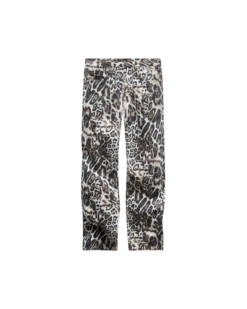 Mowalola Anti K Jeans Cheetah rigid Größe 28