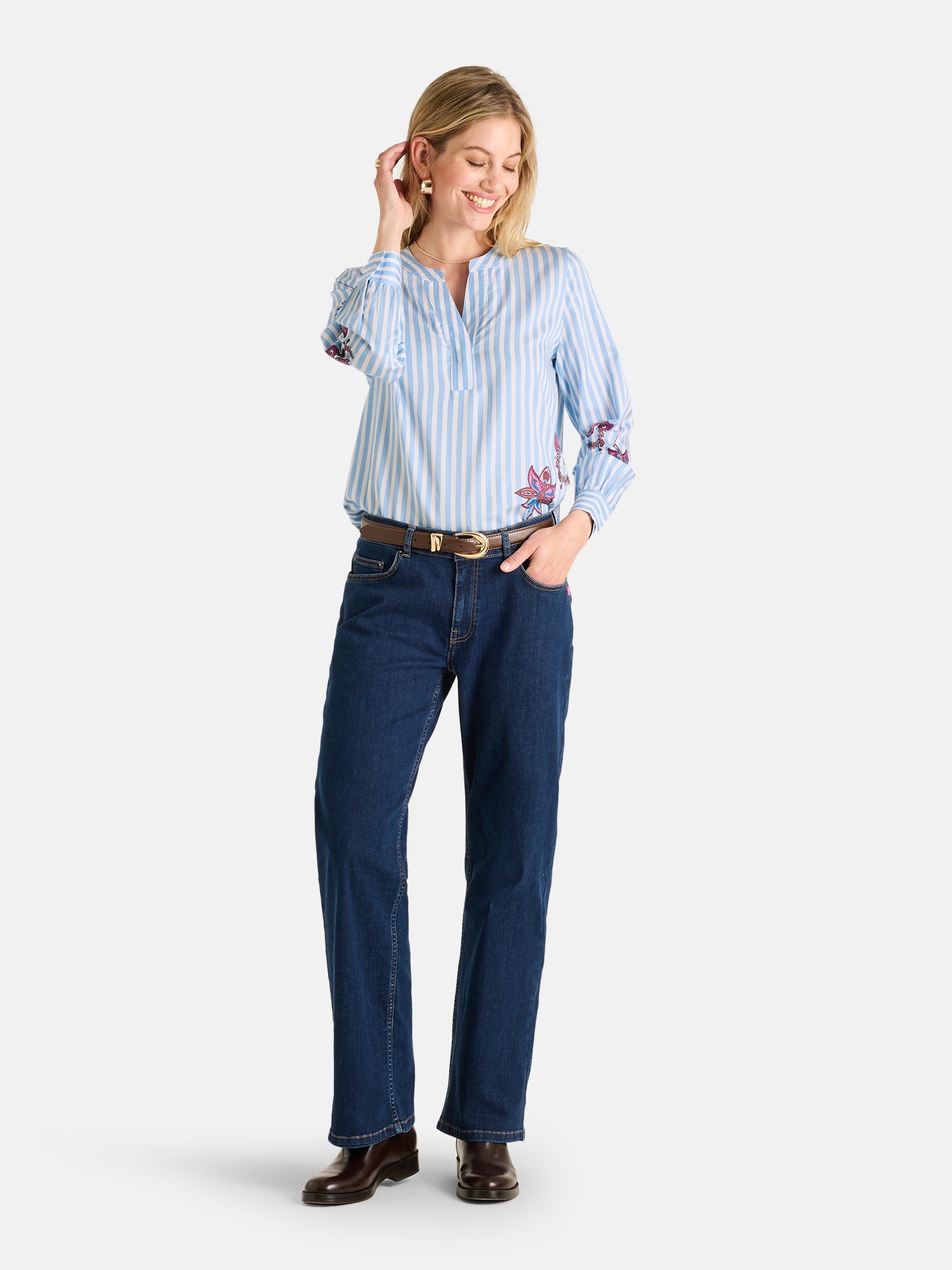 Lieblingsstück KalilaL Bluse blue frost aus Lyocell