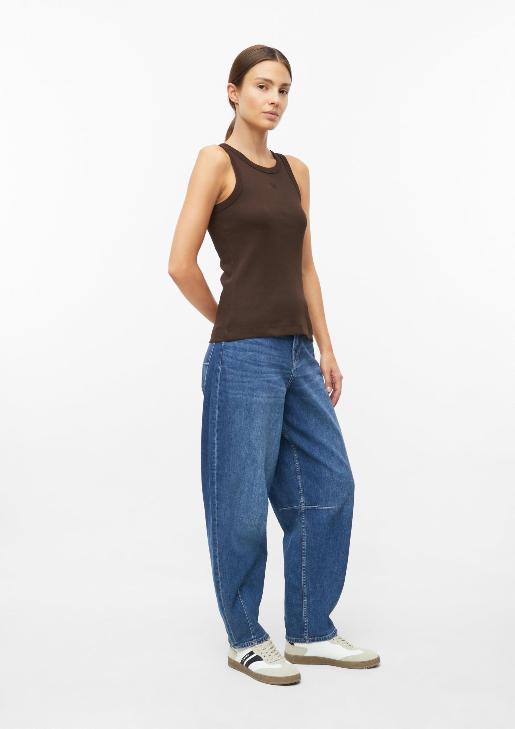 s.Oliver RED LABEL Ripptop Stickerei Weiß Gr. 38