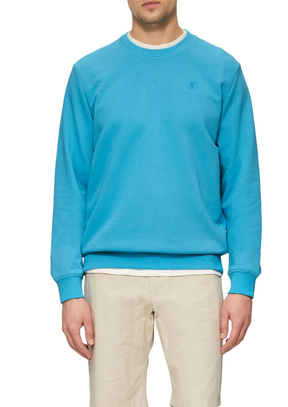 s.Oliver RED LABEL Sweatshirt Crew Neck Logo Regular Fit