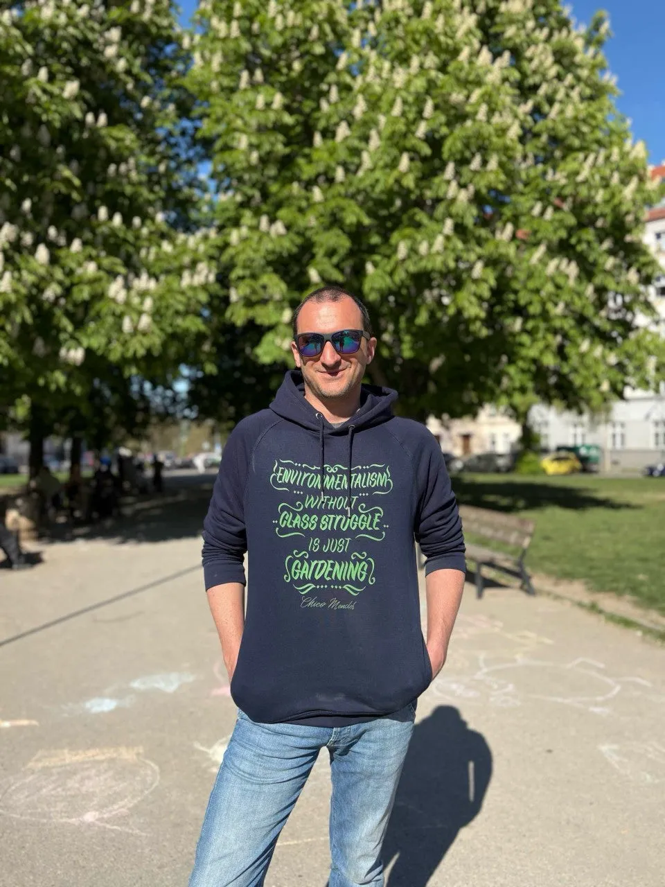 dna merch Chico Mendes Kapuzenpullover French Navy M