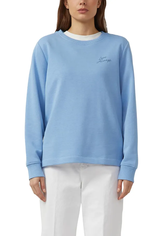 s.Oliver RED LABEL Sweatshirt Relaxed Fit arktisblau Print