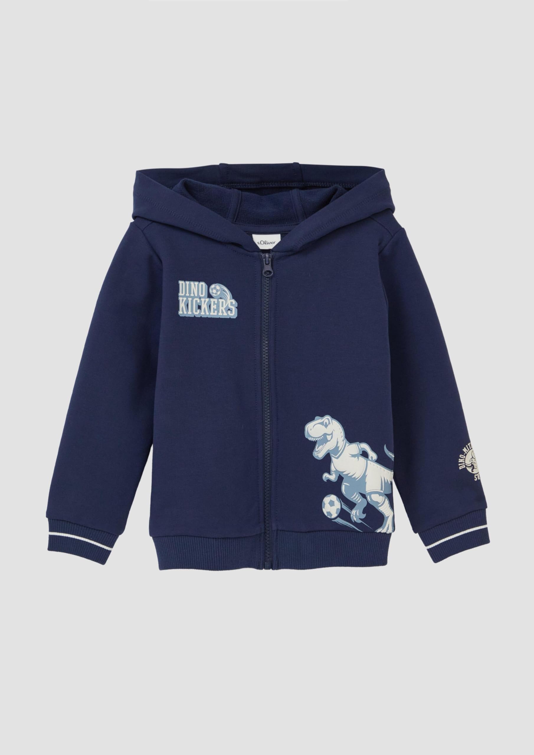 s.Oliver Red Label Sweatjacke Kapuze Print Baumwollmix Kinder