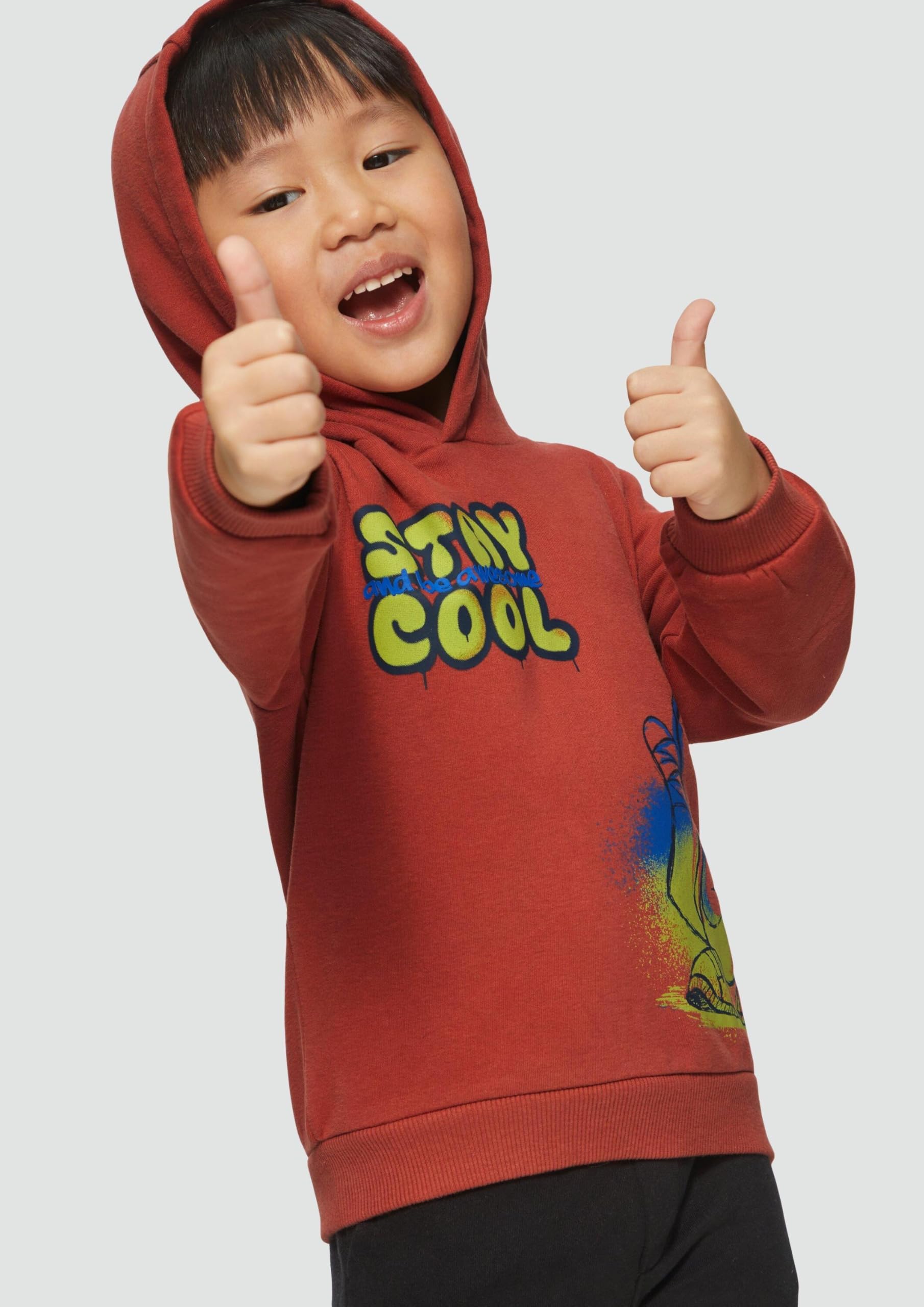s.Oliver Red Label Kapuzen-Sweatshirt Rubinrot 128-134