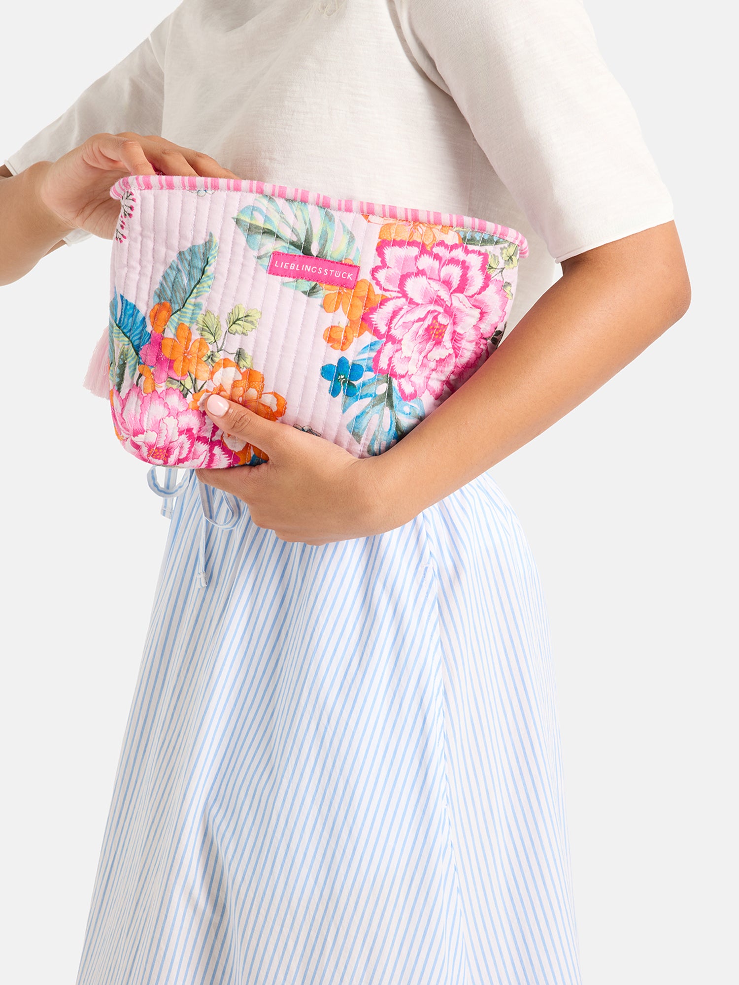 Lieblingsstück SilvaineL Tasche pearl Baumwolle gesteppt