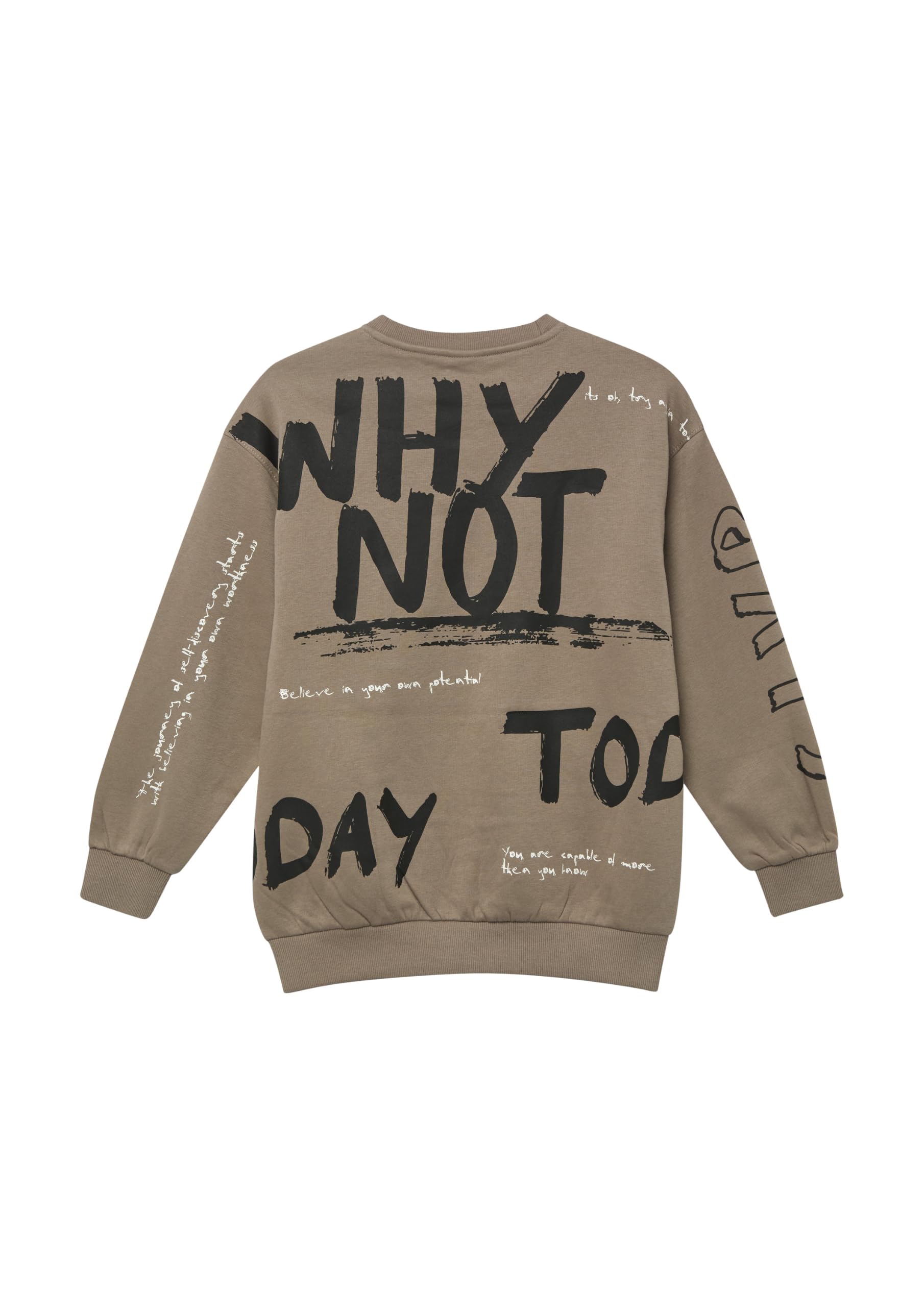 s.Oliver Red Label Sweatshirt All-Over-Print beige 146-152