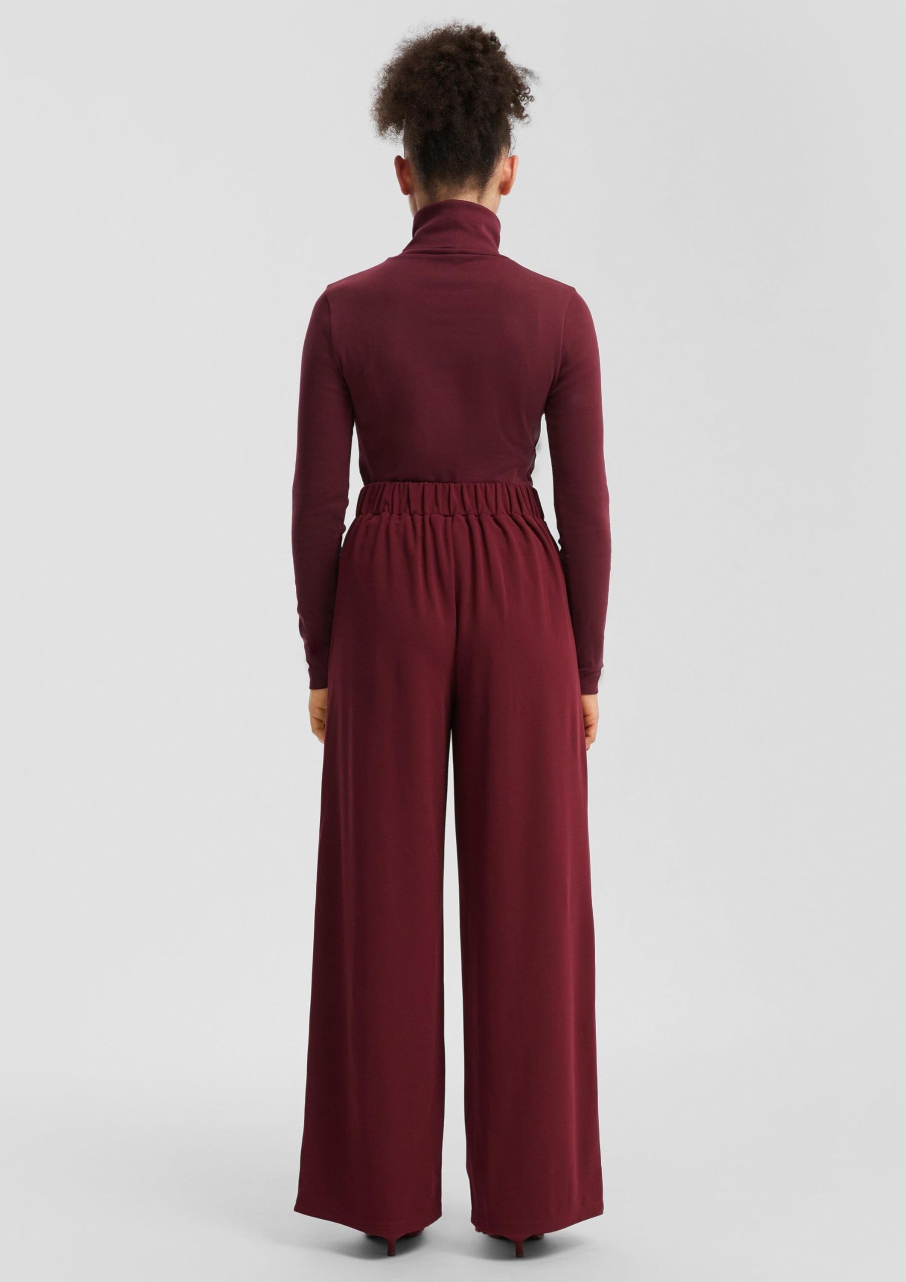 s.Oliver QS Wide-Leg Hose Interlockjersey 40W/32L weit