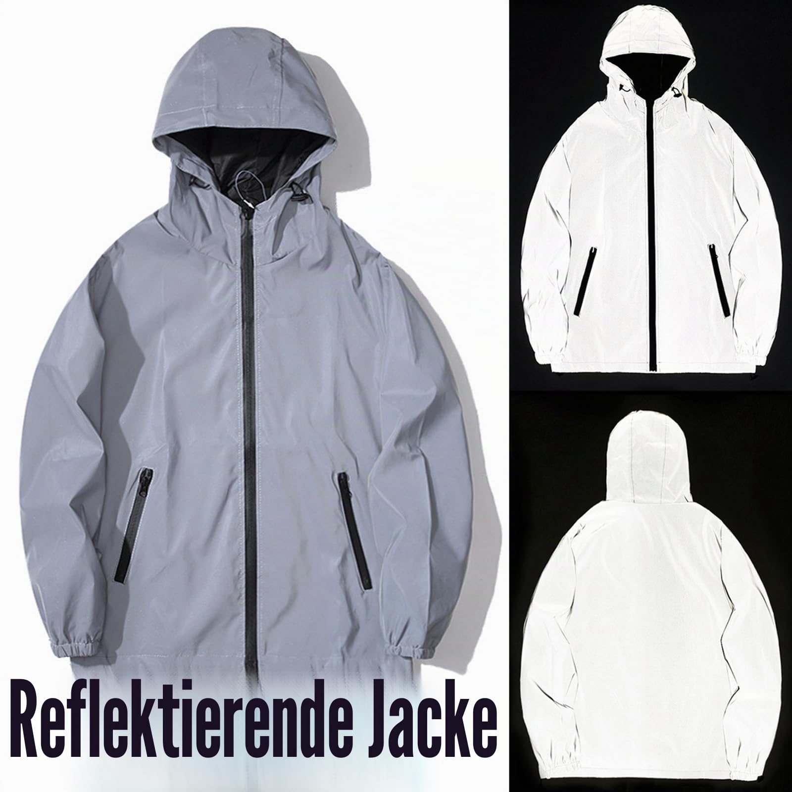 Singular Reflective Jacke reflektierend grau