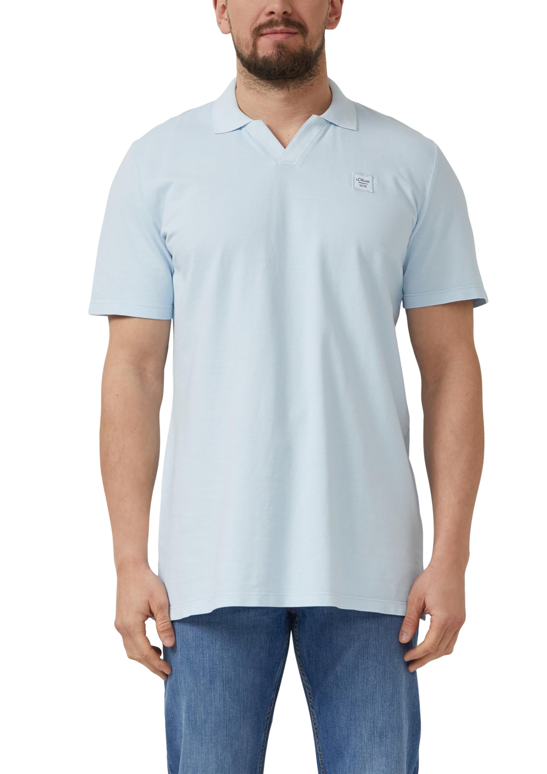 s.Oliver Junior Poloshirt Baumwoll-Piqué navy