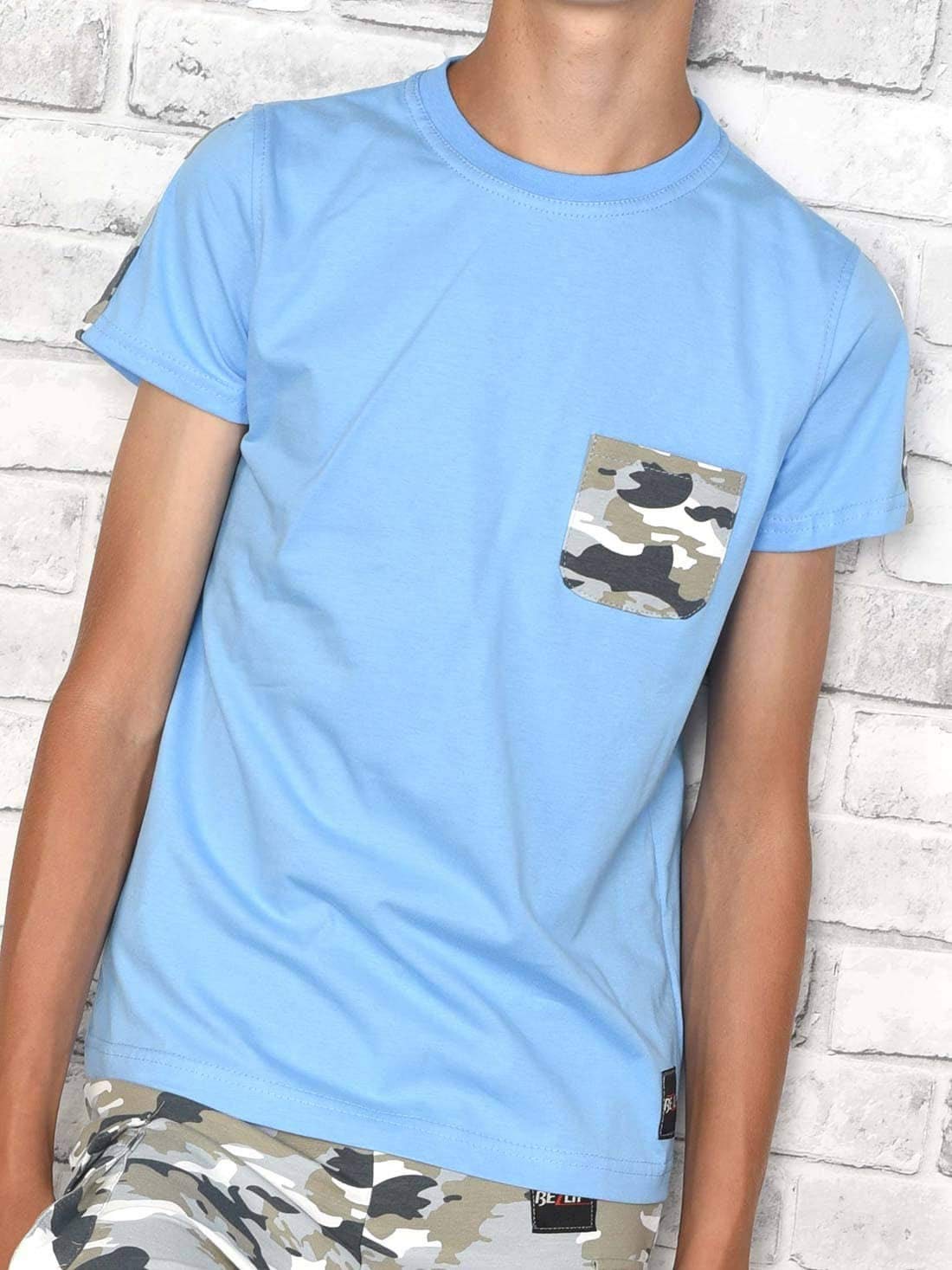 BEZLIT Jungen T-Shirt Brusttasche Camouflage Baumwolle