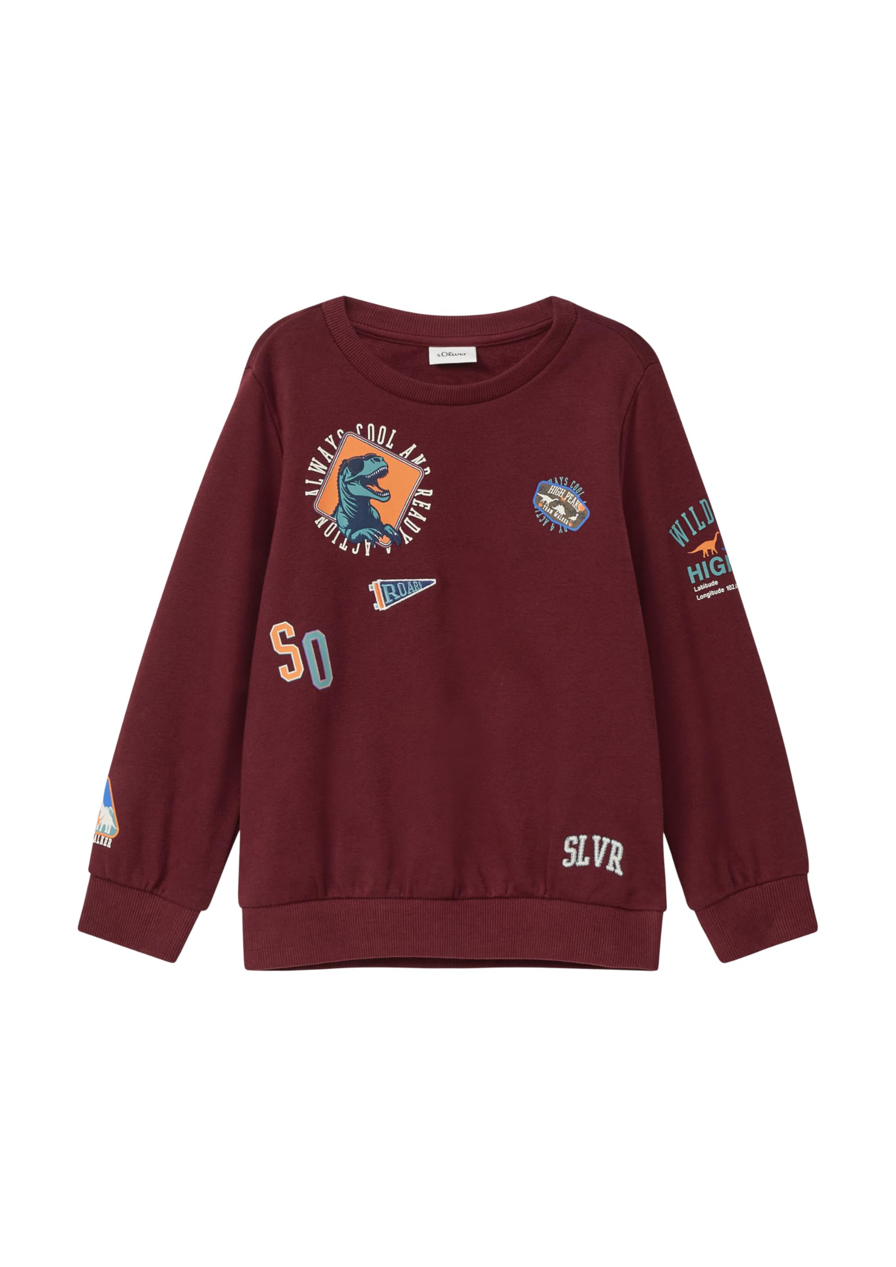 s.Oliver RED LABEL Sweatshirt 3D-Print Rot 104-110