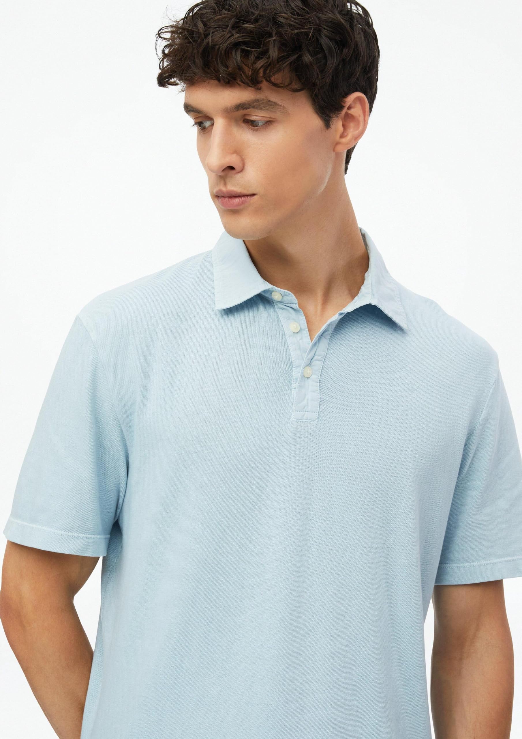 s.Oliver Garment Dye Poloshirt hellblau Gr. M