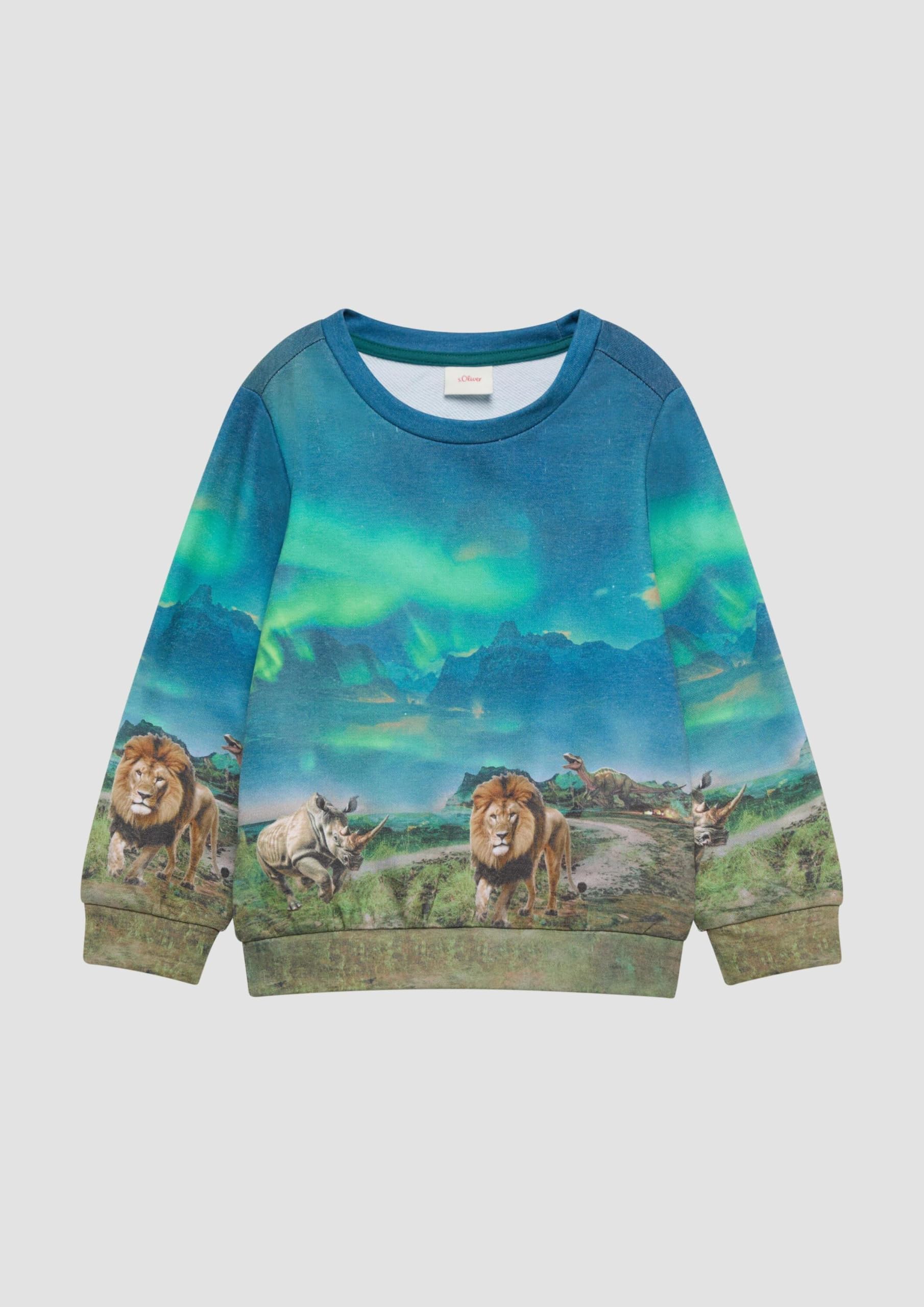 s.Oliver RED LABEL Sweatshirt All-Over-Print Größe 128-134
