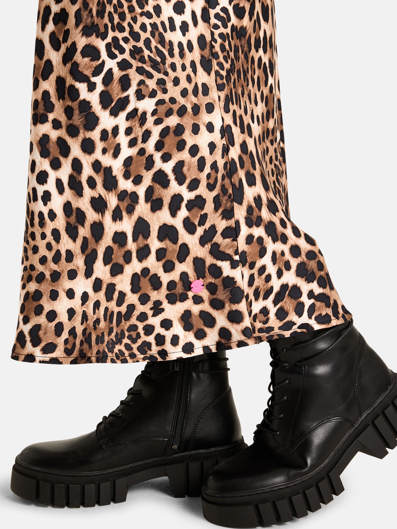 Lieblingsstück JunaL Rock Viskose brownie Satin Leo
