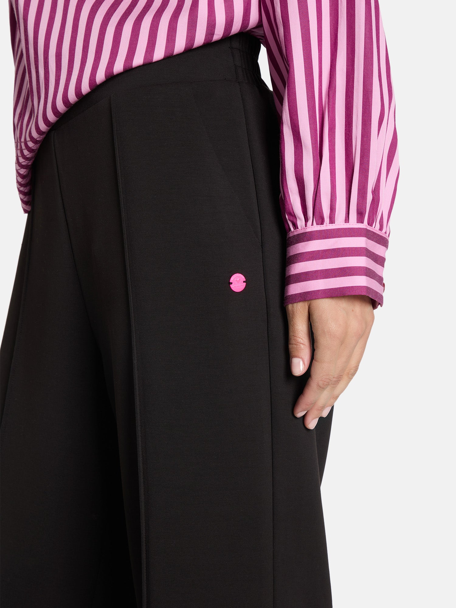Lieblingsstück Wide Leg Hose Viskosemix black