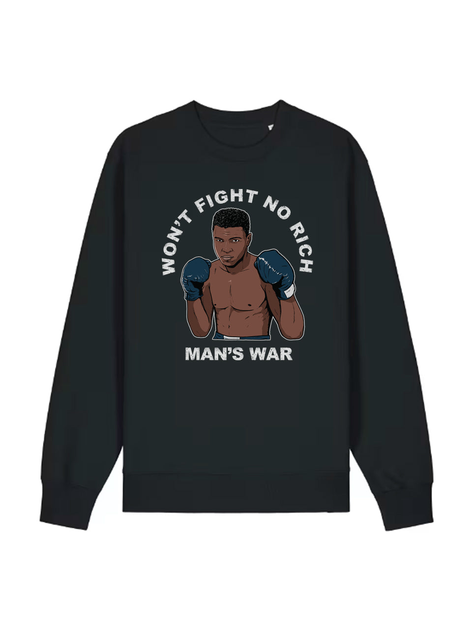 dna merch Krieg der Reichen Muhammad Ali Rundhalspullover