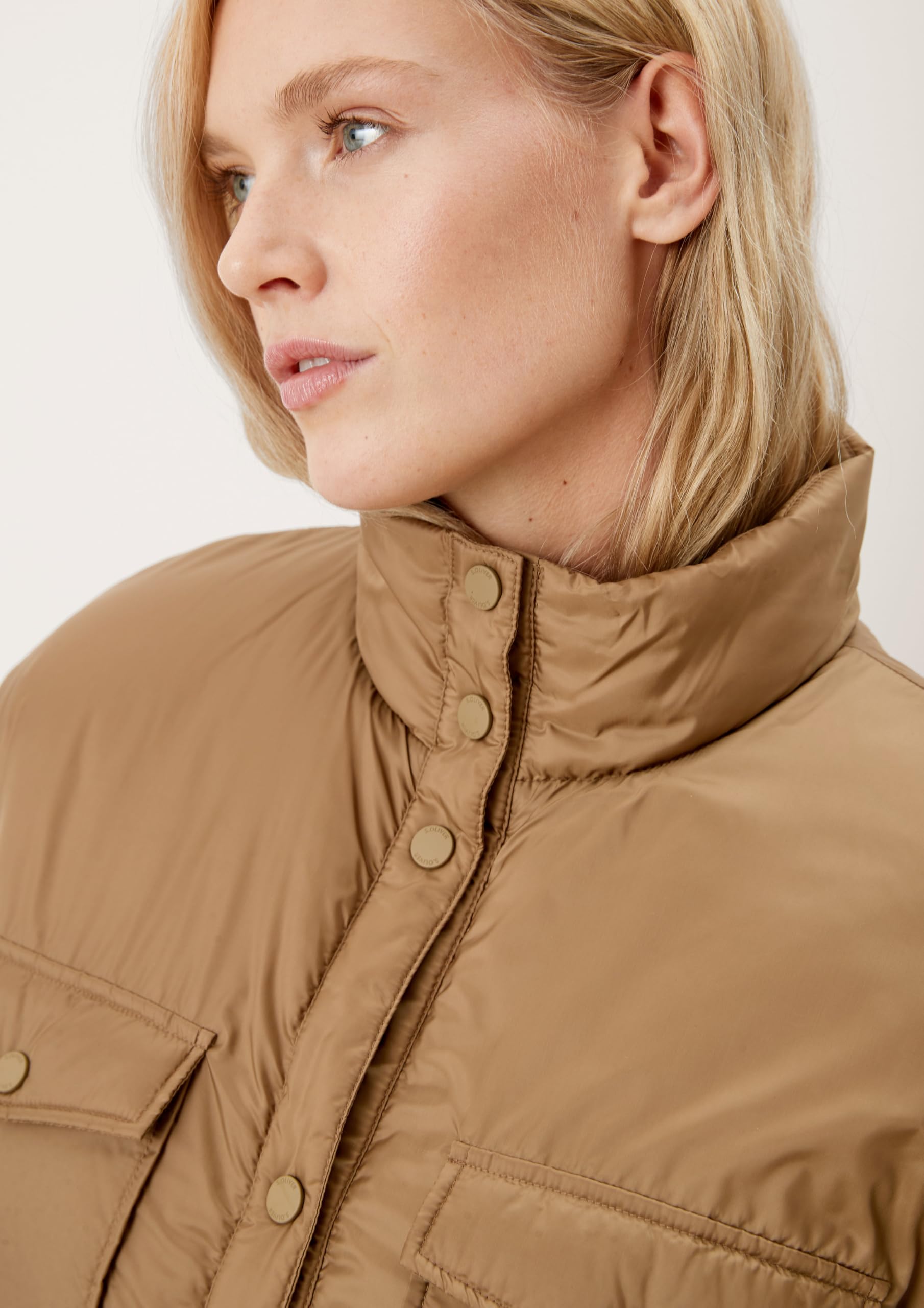 s.Oliver RED LABEL Steppweste Damen mit Gürtel wattiert