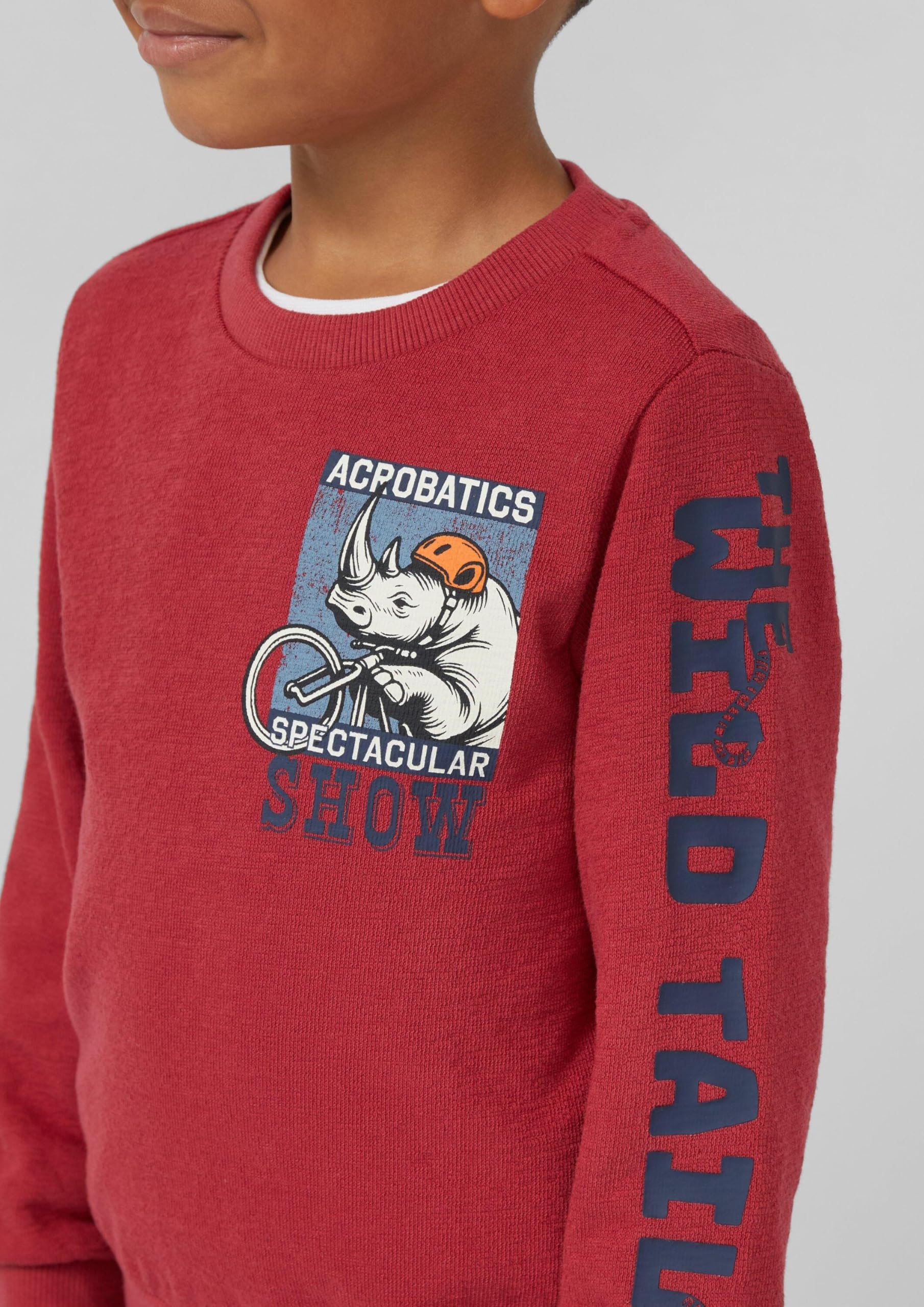 s.Oliver RED LABEL Sweatshirt Print Gr.128-134 rot