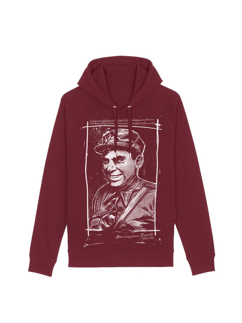 dna merch Keine Regierung Durruti Kapuzenpullover Schwarz Zitat