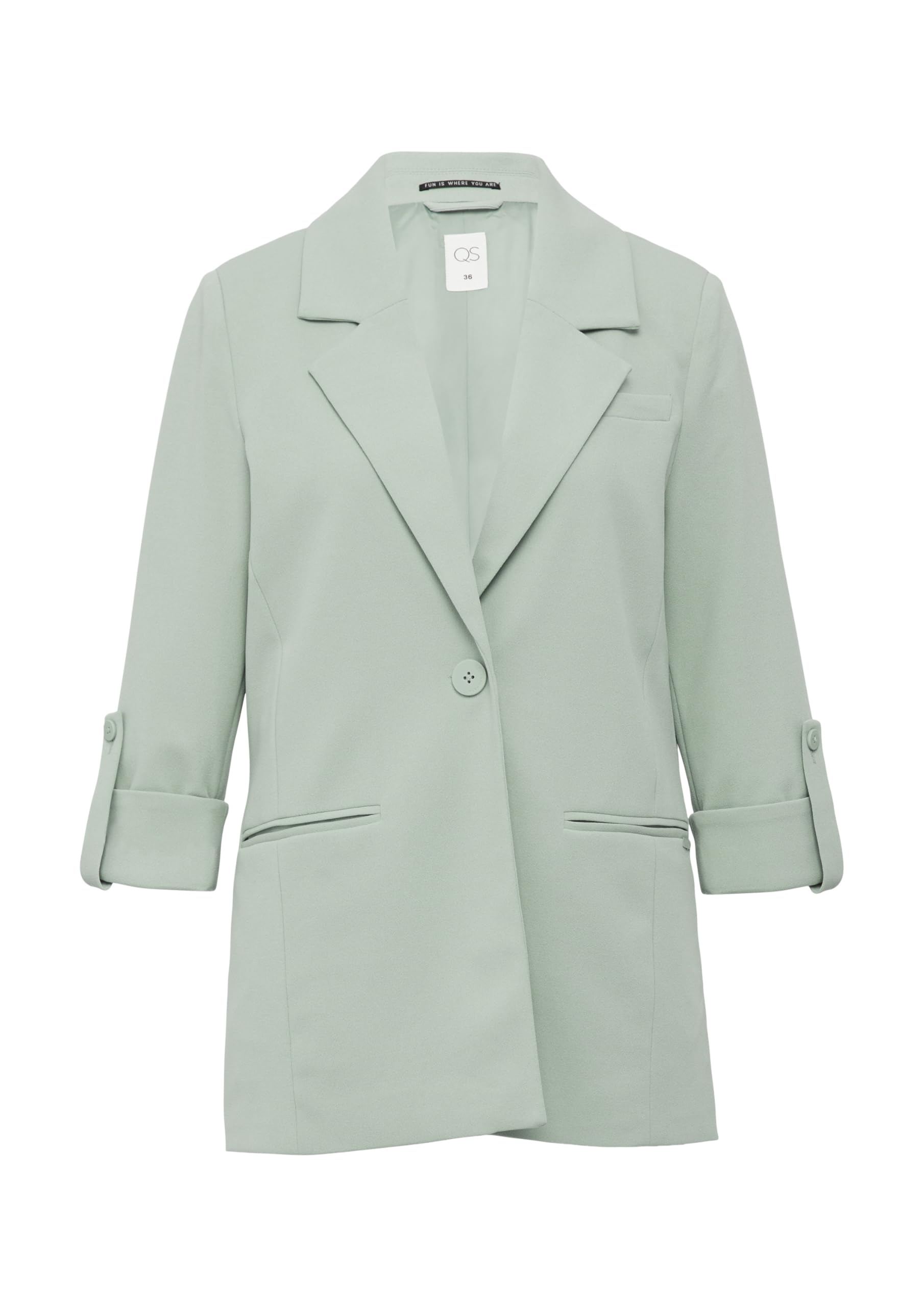 s.Oliver QS Interlock-Blazer Krempelarm Gr 38