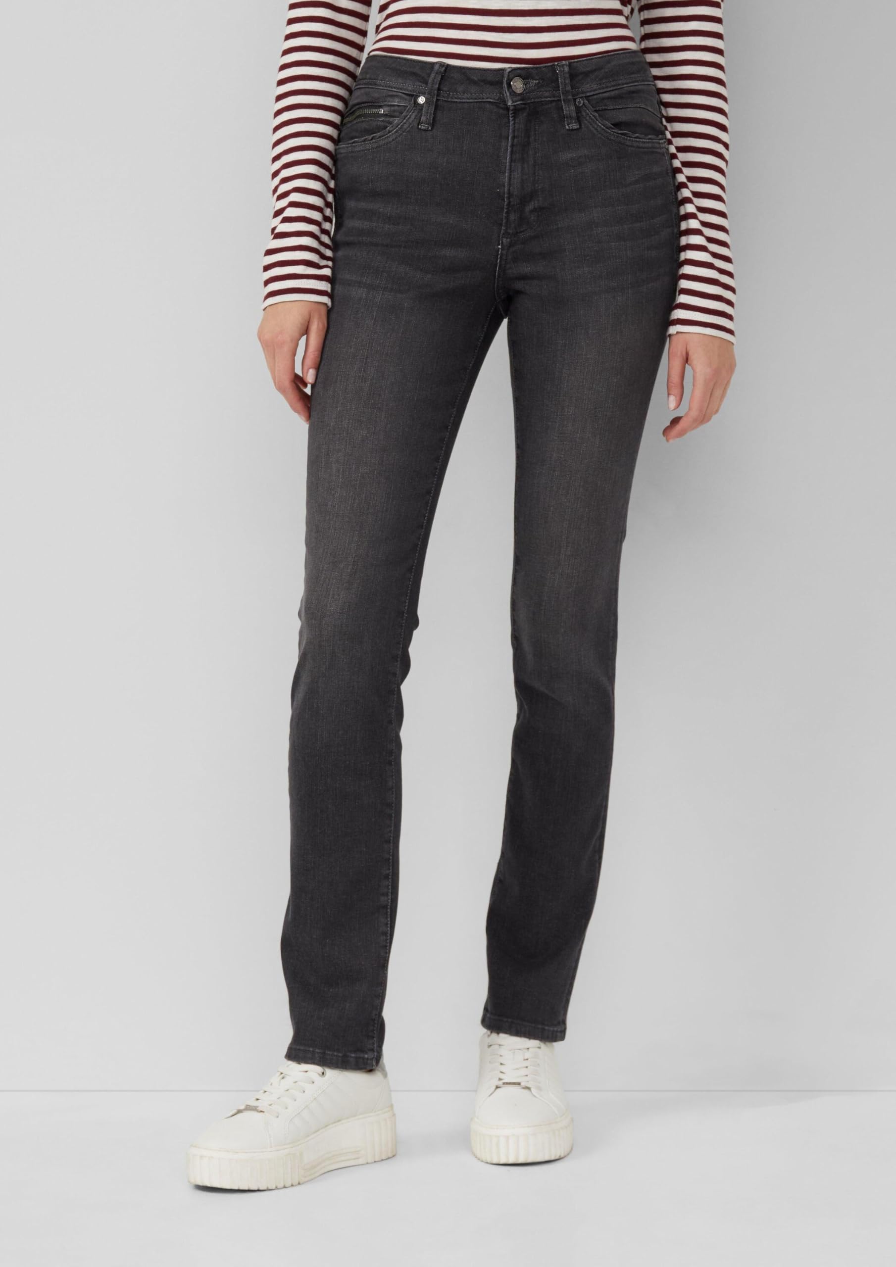 s.Oliver Betsy Mid Rise Slim Karohemd 44W/30L kariert