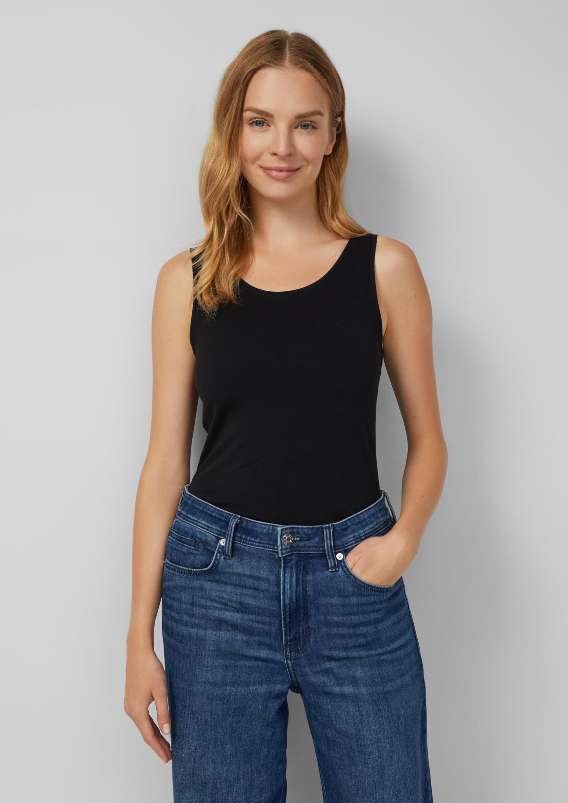 s.Oliver Basic Tops Jersey 2er-Pack weiß