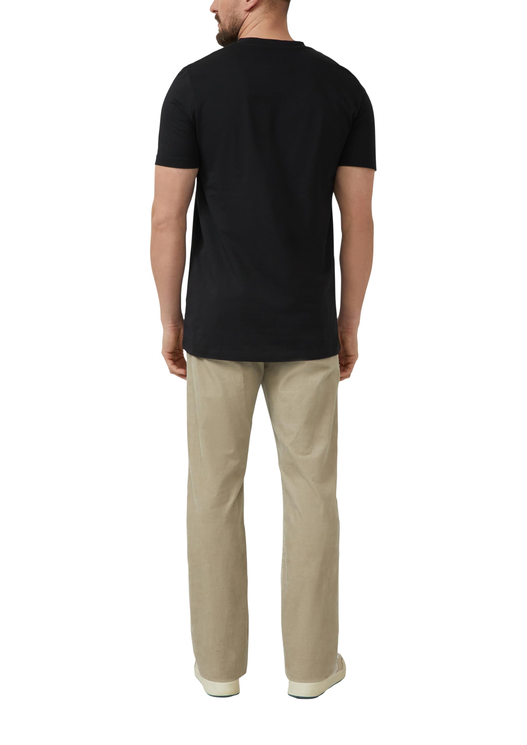 s.Oliver Junior T-Shirt V-Neck Logo schwarz Tall Size