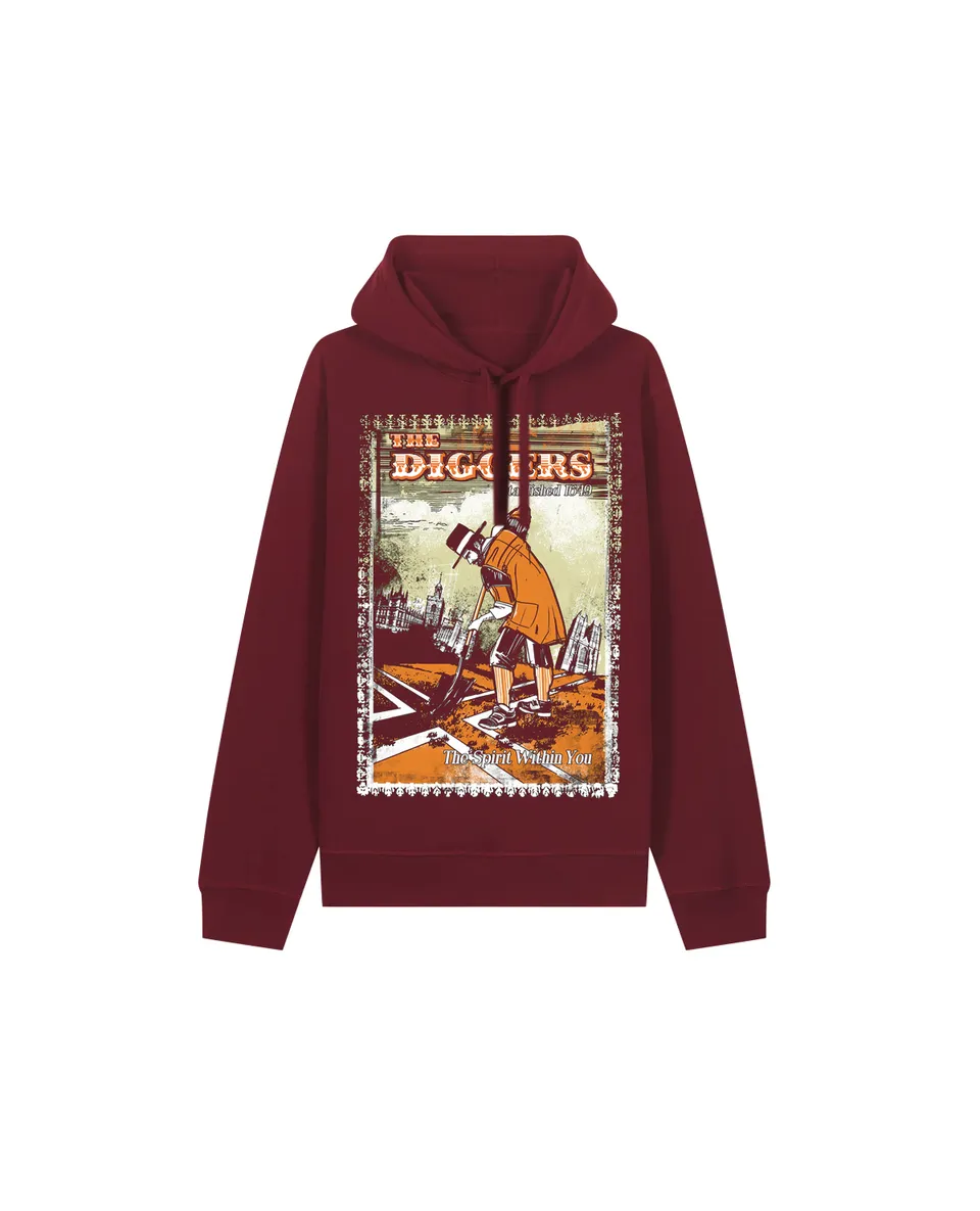 dna merch The Diggers The Spirit Within You Hoodie Band-Print