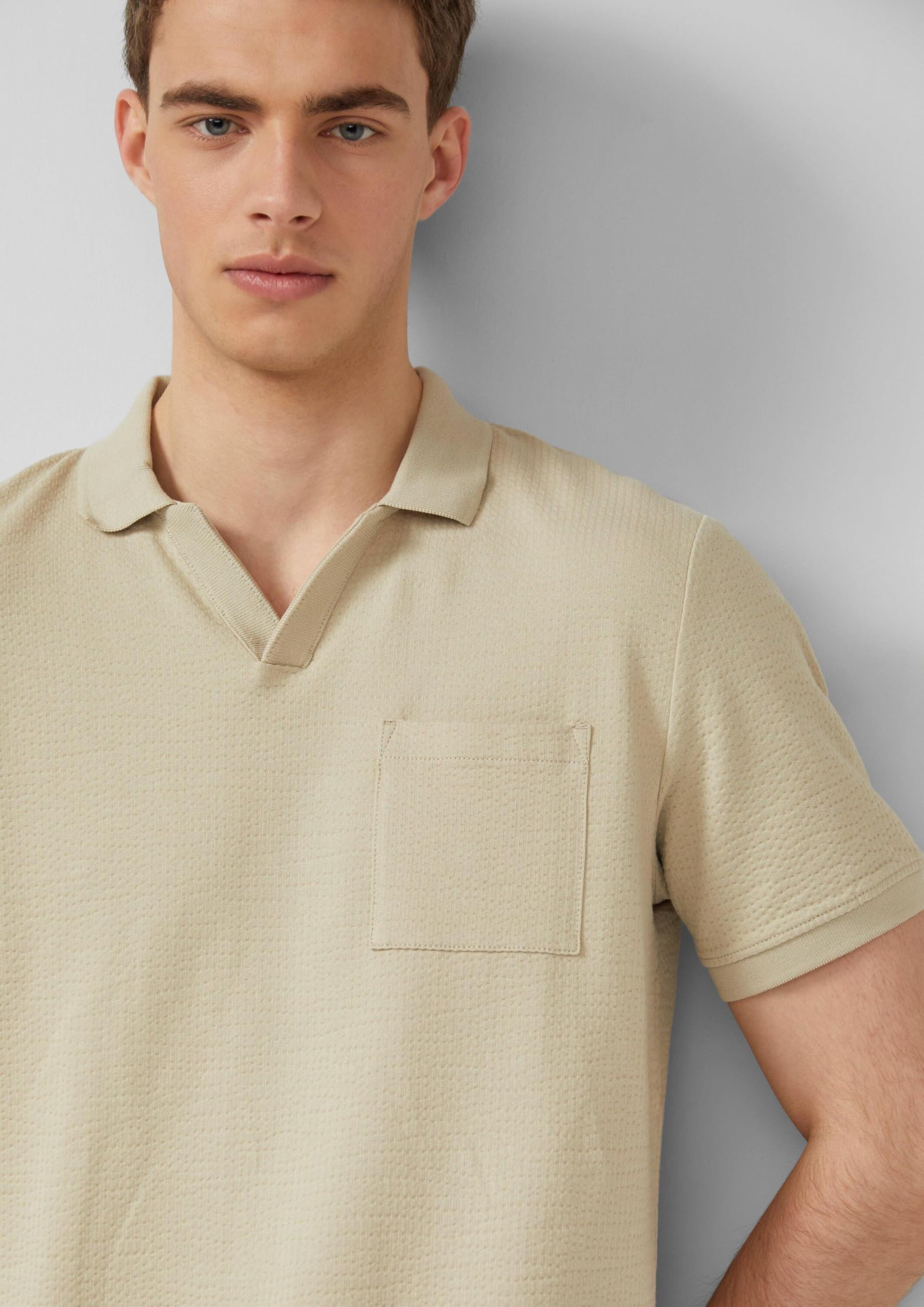 s.Oliver Junior 2175893 Poloshirt S Beige Baumwolle